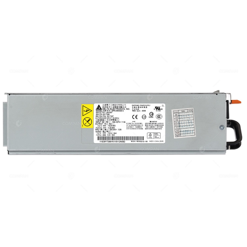 39Y7387 IBM DELTA 920W POWER SUPPLY  FOR X3500 M3